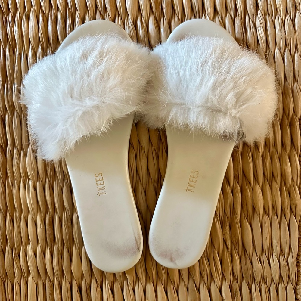 TKEES - Faux Fur Slides